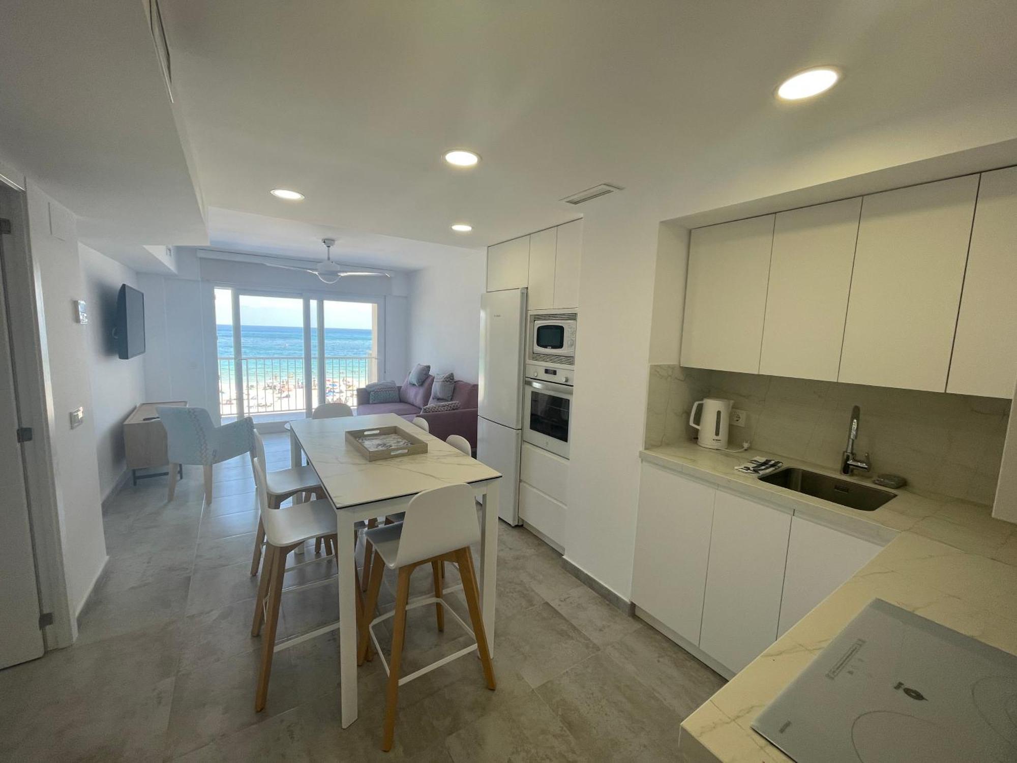 Medi Playa primera linea con aparcamiento Calpe Esterno foto